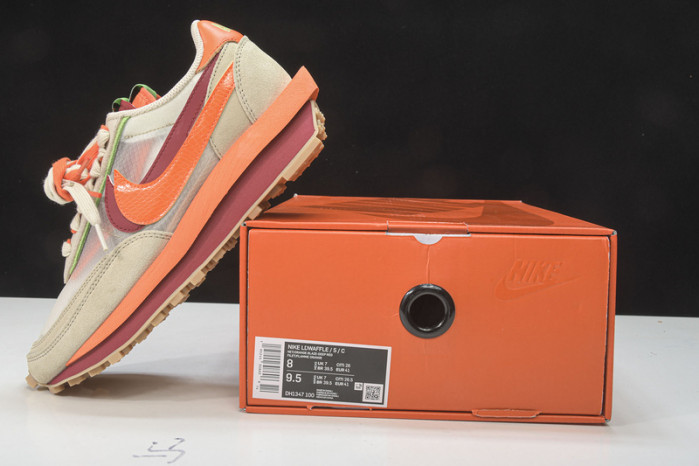 Nike LDWaffle CLOT sacai Net Orange Blaze DH1347-100