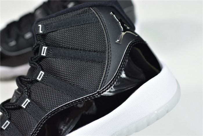 Air Jordan 11 25th Anniversary Black Silver Eyelets CT8012-011