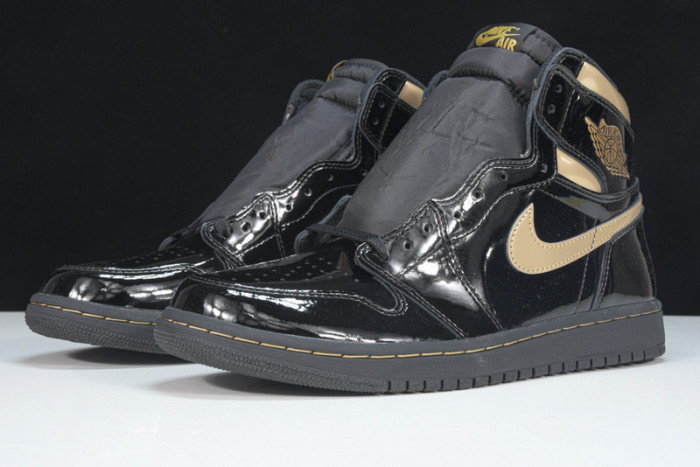 Air Jordan 1 Retro High Black Metallic Gold (2020) 555088-032