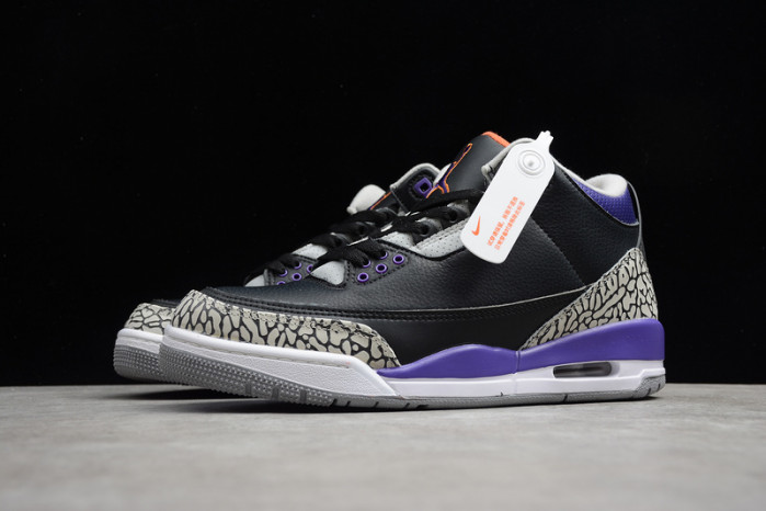 Air Jordan 3 Retro Black Court Purple CT8532-050