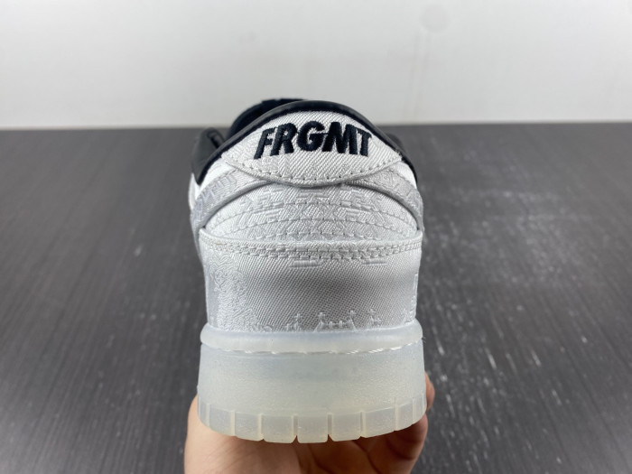 CLOT x fragment x Nike Dunk Low Colorway: White/Black  FN0315-110