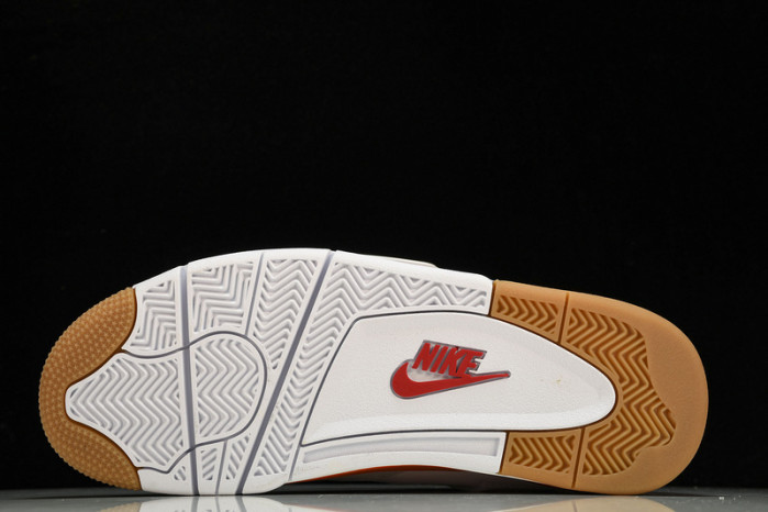 Nike SB x Air Jordan 4  White Orange DR5415-108