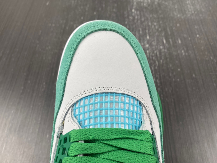 Air Jordan 4  PE White-green  AJ4-KNCW