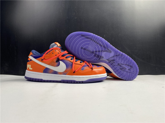 OF x Nike SB Dunk Low Orange Perple White  CT0856-801