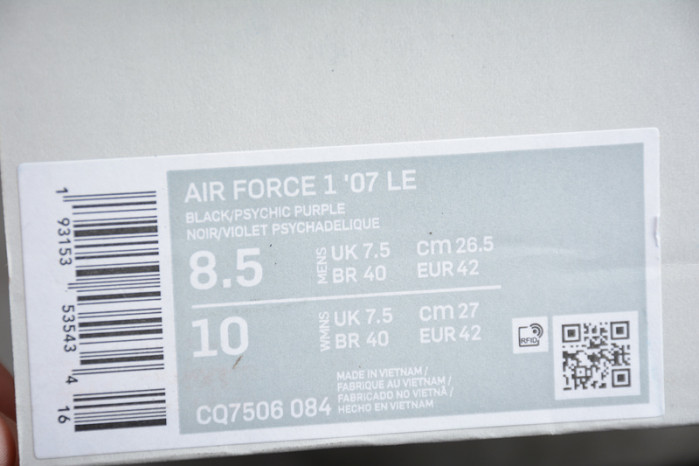 Air Force 1 Low Shibuya Black  CQ7506-084